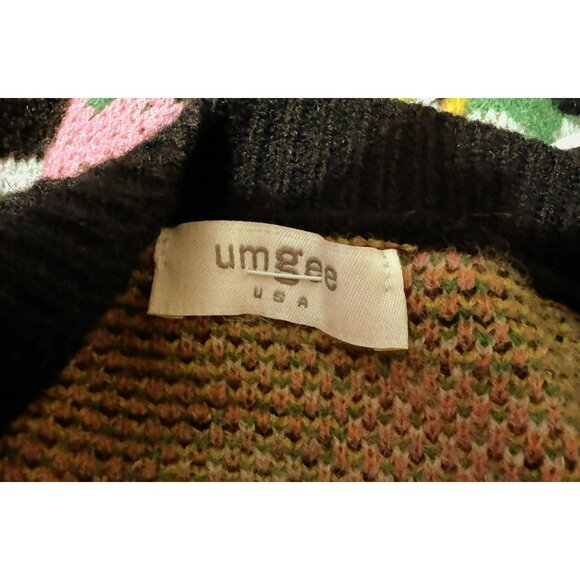 Umgee USA Oversized Colorful Animal Elephant Print Pullover Sweater Sz XL NEW - Picture 6 of 6